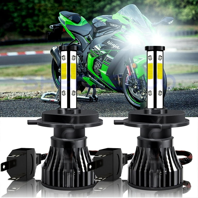 For Kawasaki Ninja ZX9R 1994-2003 2x H4 LED Headlight Bulbs