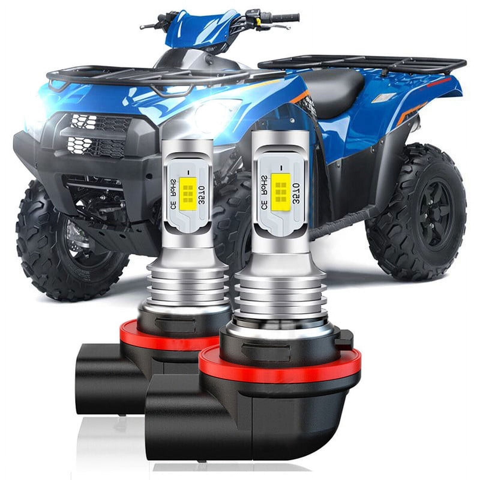 For Kawasaki Prairie KVF360 2x4 4x4 3 pins 6000K Bright LED