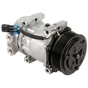 For Kenworth & Peterbilt AC Compressor & A/C Clutch Replaces Sanden SD7H15 - Buyautoparts