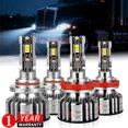 thumbnail image 1 of For Kenworth T660 Base Tractor Truck 2007-2020 LED Headlight High Low Bulbs Kit, 1 of 10