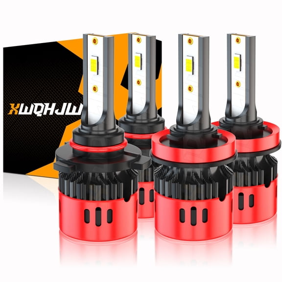 For Kenworth T680 T880 2013-2019 4x LED Headlight Kit Bulbs High Low Beam White