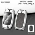thumbnail image 1 of For Kia C 3 buttons key case K2 K3 K4 K5 Sid Rio Soul Sportage Ceed Sorento Cerato Keychain Zinc alloy+leather Car Key Cover, 1 of 12