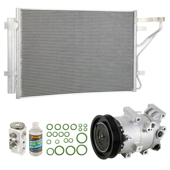 For Kia Forte 2014 2015 A/C Kit w/ AC Compressor Condenser & Drier - BuyAutoParts