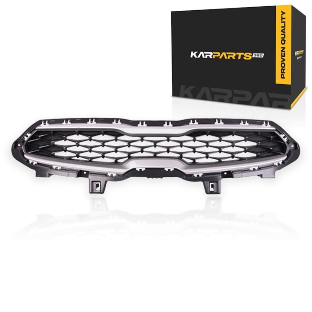 For Kia Forte 2019 2020 2021 Grille | Chrome Shell/Painted Black Insert | EX/S Model | Replacement For KI1200204 | 86350M7010