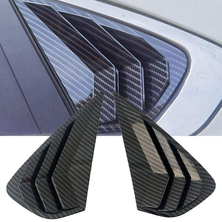 2PCS ABS Carbon fibre Rear Windshield Heating Wire Protection