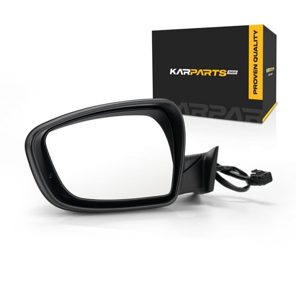 For Kia Forte/Forte5 2017 2018 Door Mirror Driver Side | Power Glass | Heated | Manual Folding | Paintable | Replacement For KI1320213