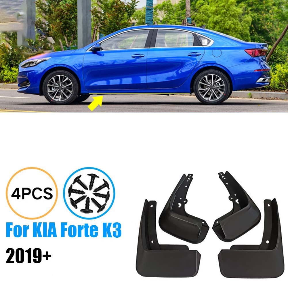 For Kia Forte K3 20192023 Matte Black Mud Flaps Splash Guards Fender