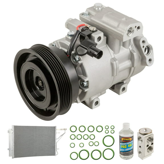 For Kia Forte Koup 2010-2013 A/C Kit w/ AC Compressor Condenser & Drier - BuyAutoParts