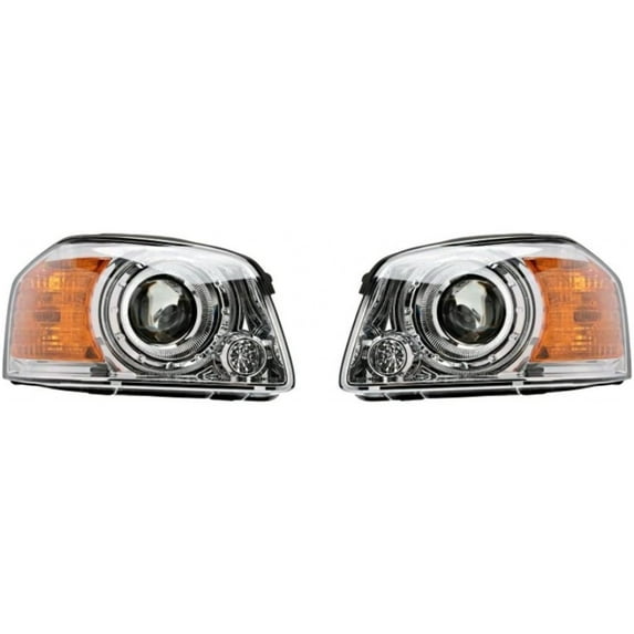 For Kia Magentis | Headlight Assembly 2003 2004 Pair Driver and Passenger Side CAPA KI2502114C