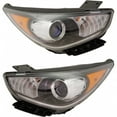 thumbnail image 1 of For Kia Niro Headlight 2017 2018 2019 Pair Driver and Passenger Side Projector or Bi-Function CAPA Certified For KI2502210 | 92101-G5040, 1 of 4