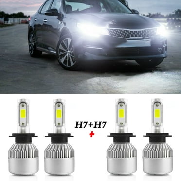 H7 & H8 LED Light Bulbs For Hyundai Sonata 2011-2014 - 6000K White 500% Brighter