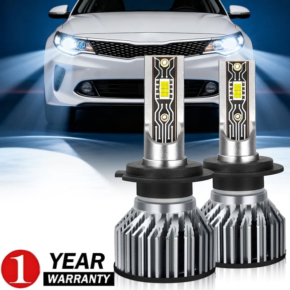 For Kia Optima dual projector 2017-2018 LED Headlights High Beam 2 Bulbs Kit White