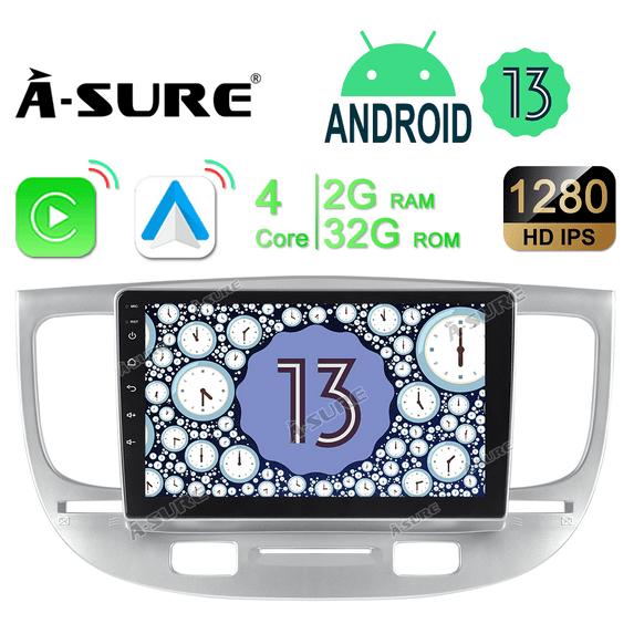 For Kia Rio 2 2005-2011 Android 13 Car Stereo Radio 2+32GB GPS WIFI Navi Player