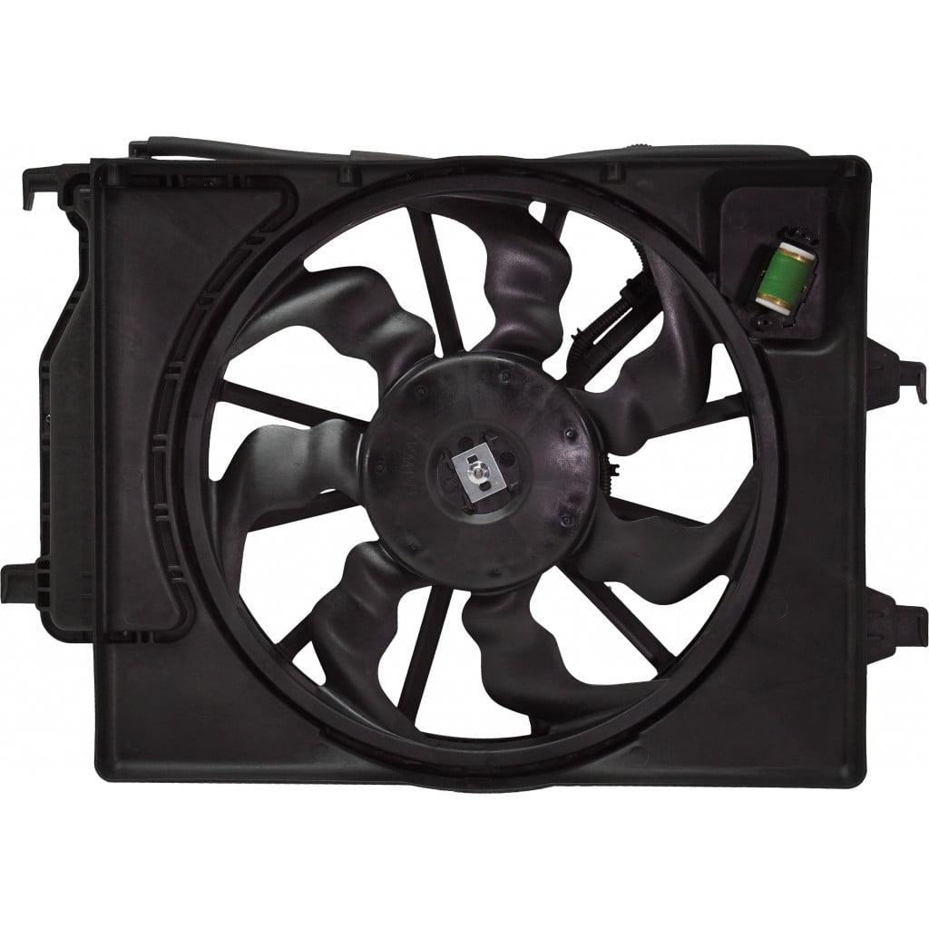 For Kia Rio 2018 2019 2020 Dual Radiator And Condenser Fan Assembly | One Blade | Replacement For HY3115161 | 25380H9050