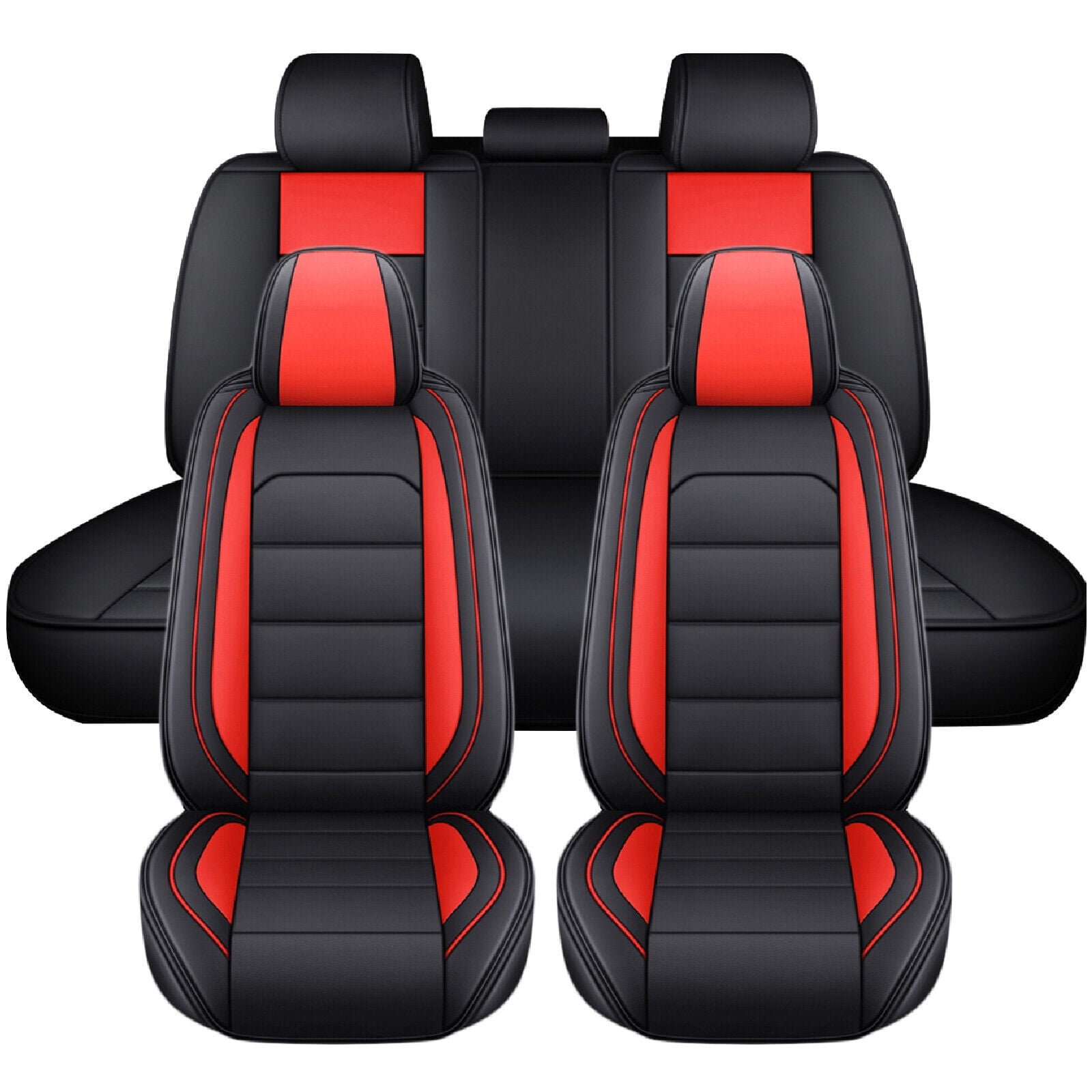FANOTEK Kia Rio Seat Covers, Waterproof PU Leather, Compatible with ...
