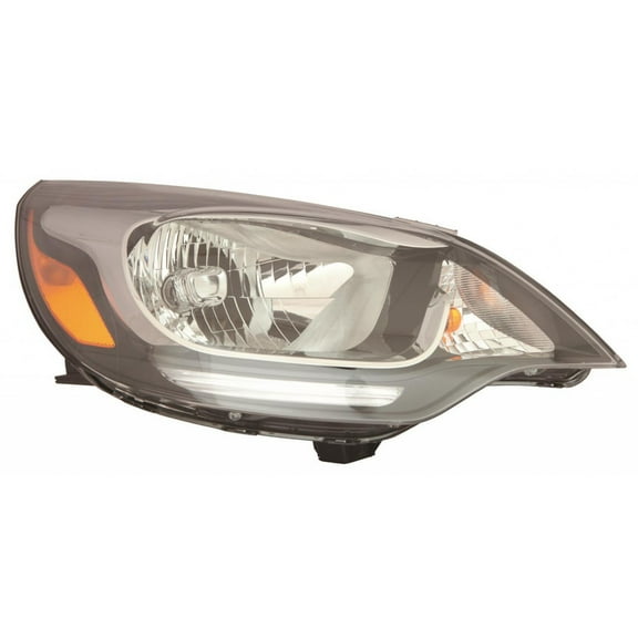 For Kia Rio Sedan Headlight Assembly 2012 13 14 15 16 2017 Passenger Side w/ LED Position For KI2503179 | 92102 1W110