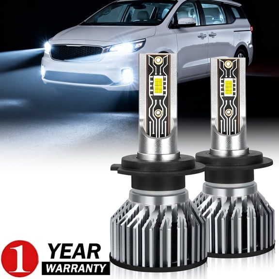 For Kia Sedona 2019-2021 LED Headlights, Super Bright White, Low Beam, Plug & Play, 2-Pack