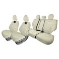 thumbnail image 1 of For Kia Seltos 2021-2024 FH Group Neoprene Custom Fit Car Seat Covers - Solid Beige Full Set, 1 of 5