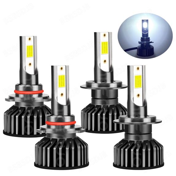 For Kia Sorento 2019-2020 Combo 9005 H7 6000K 4x LED Headlight High Low Beam Bulbs