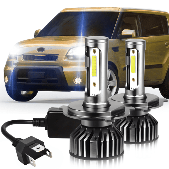 For Kia Soul 2010 2011 LED Headlight Bulbs 9003 H4 High and Low Beam 2pack