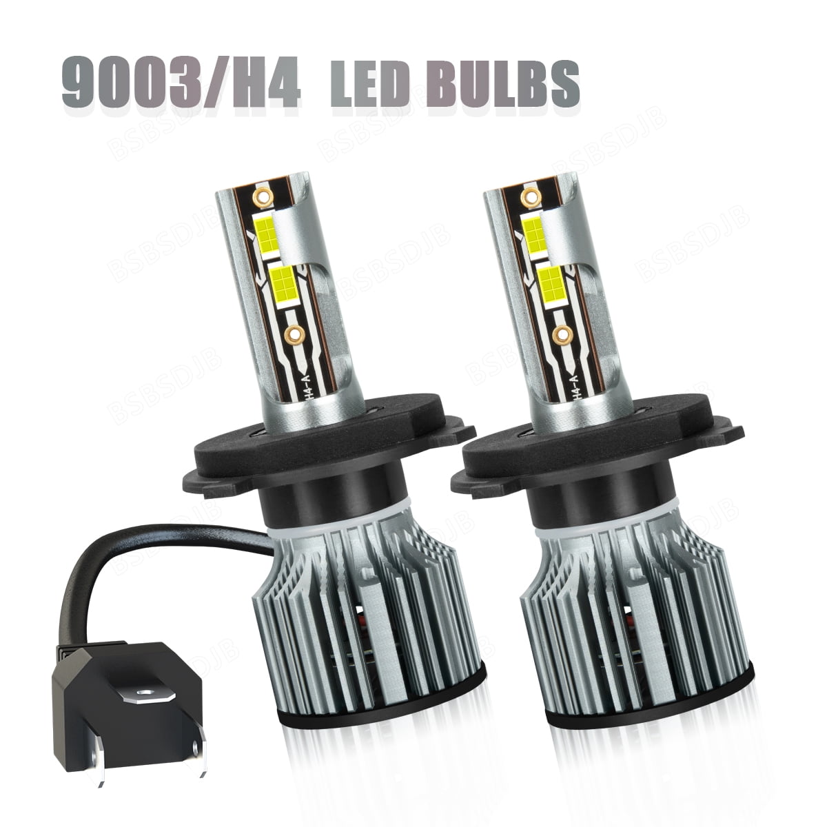 BSBSDJB 2x For 2020-2023 Kia Soul H4 9003 LED Headlight Bulbs 6000K White High Low Beam