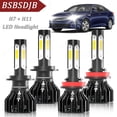 thumbnail image 1 of For Kia Soul 2012 2013 Combo LED Headlight High-Low Beam Bulbs 6000K White, 1 of 10