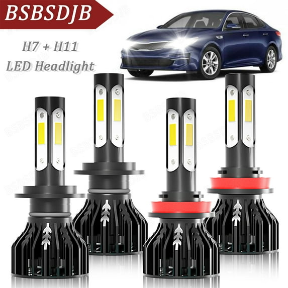 For Kia Soul 2012 2013 Combo LED Headlight High-Low Beam Bulbs 6000K White
