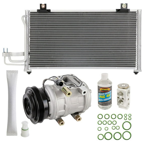 For Kia Spectra & Spectra5 A/C Kit w/ AC Compressor Condenser & Drier - BuyAutoParts