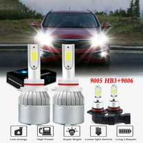 For Kia Sportage 2017-2020 Headlights 9005 HB3 High/Low Beam Headlights   9006 LED Fog Light Bulbs 4pc