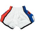 thumbnail image 1 of For Kids & Adults Muay Thai Shorts Boxing Embroidered Martial Arts Clothing For Muay Thai And Taekwondo Training White M, 1 of 9