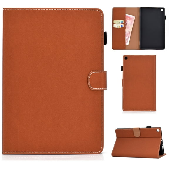 For Kindle Fire HD8 2016 / 2017 Solid Color Tablet PC Universal Magnetic Horizontal Flip Leather &