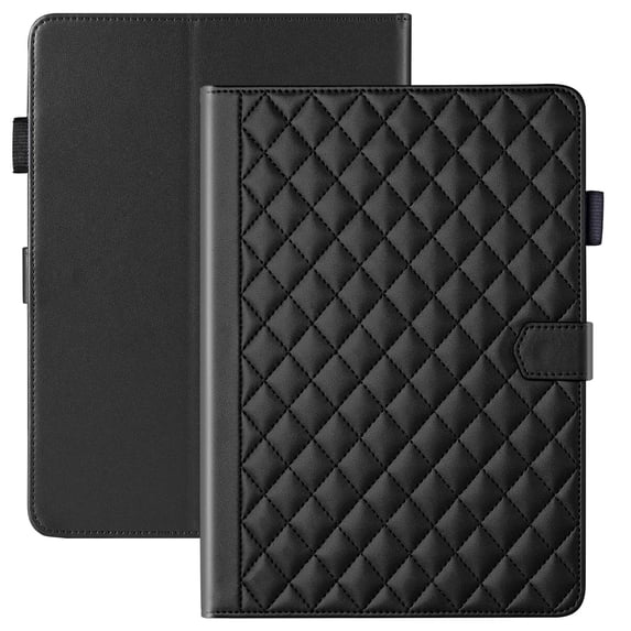 for Kindle Paperwhite 7 inch 12th Gen 2024 Released Case, Rhombus Pattern Multiple Viewing Angles Stand Slim Folio Cover (Black)