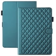 thumbnail image 1 of for Kindle Paperwhite 7 inch 12th Gen 2024 Released Case, Rhombus Pattern Multiple Viewing Angles Stand Slim Folio Cover (Green), 1 of 6