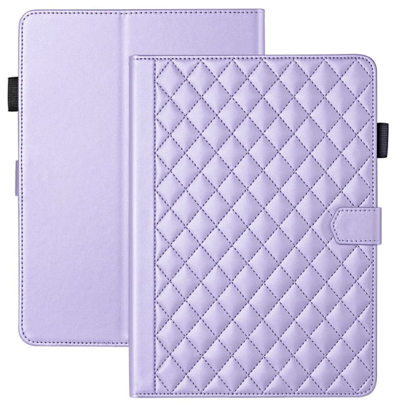 for Kindle Paperwhite 7 inch 12th Gen 2024 Released Case, Rhombus Pattern Multiple Viewing Angles Stand Slim Folio Cover (Purple)