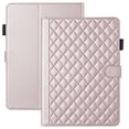 thumbnail image 1 of for Kindle Paperwhite 7 inch 12th Gen 2024 Released Case, Rhombus Pattern Multiple Viewing Angles Stand Slim Folio Cover (Rose Gold), 1 of 6