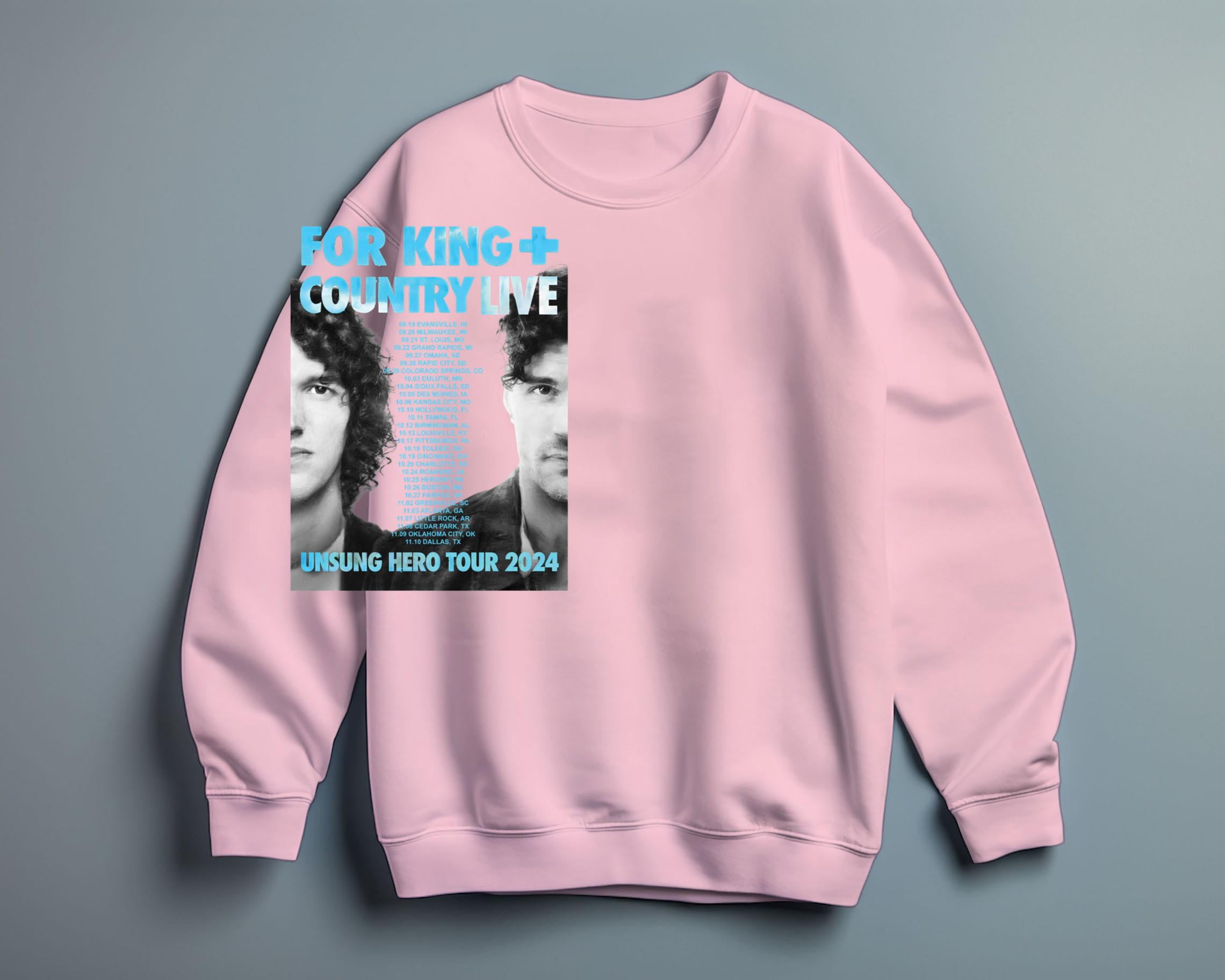 For King + Country Unsung Hero Tour 2024 Shirt, For King & Country Band
