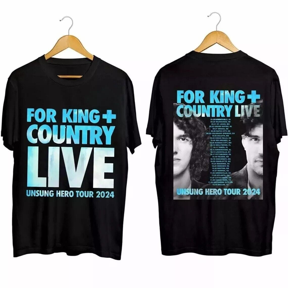 For King +Country Unsung Hero Tour 2024 Shirt