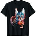thumbnail image 1 of For Kitten Lovers Art Kitty Adoption T-Shirt, 1 of 3
