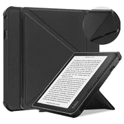 For Kobo Sage 2021 Released 8 E-Reader, Soft TPU Matte Back Cover, Slim Smart Folio Case with Magnetic Closure and Kickstand - Black