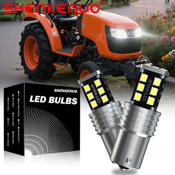 For Kubota B2620 B2650 B2920 B3300 headlight 36330-76270 2X BRIGHT 1156 LED bulbs ,15SMD,C144