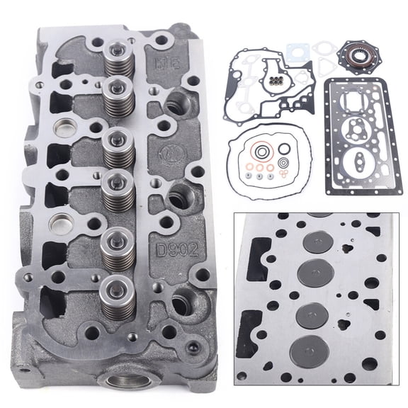 For Kubota D902-EF01 Engine Bobcat MT55 D902 Complete Cylinder Head & Gasket Set