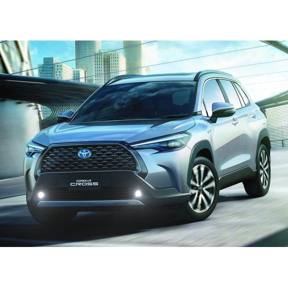 For LED Angel Eye Halo Projector Fog Lights for 2021 2022 2023 Toyota Corolla Cross