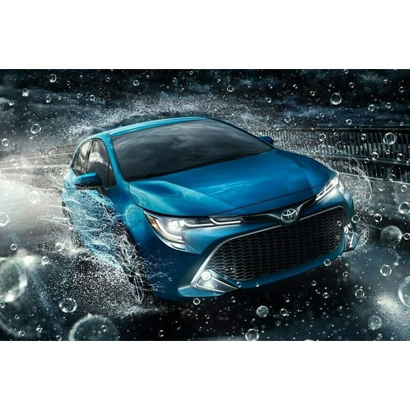 For LED Halo Angel Eye Fog Lights for 2019 2020 Toyota Corolla Hatchback Sedan