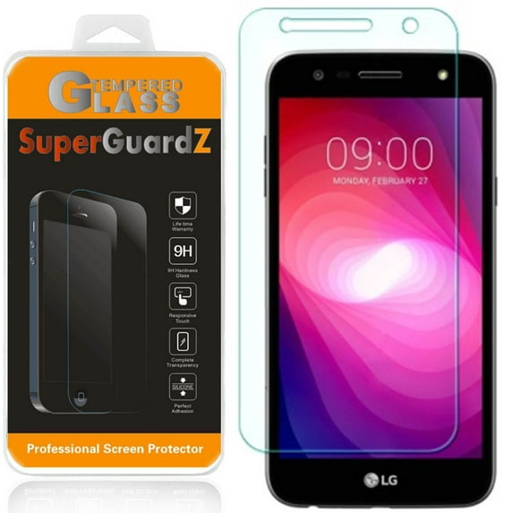 For LG Fiesta LTE / LG X Power2 - SuperGuardZ Tempered Glass Screen Protector, 9H, Anti-Scratch, Anti-Bubble, Anti-Fingerprint
