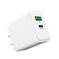 thumbnail image 1 of For LG Harmony 3 / K40 / Solo 4G White 20W Fast Home Wall Travel Charger PD USB C & USB A - Wall Home Charger Adapter Only, 1 of 7