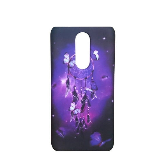 For LG Journey LTE L322DL / K30 2019 LM-X320 TPU 1-piece Flexible Skin Cover Phone Case - TPU Purple Dream Catcher
