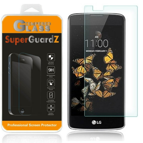 For LG K8 V / LG K8V (Verizon) - SuperGuardZ Tempered Glass Screen Protector, 9H, Anti-Scratch, Anti-Bubble, Anti-Fingerprint