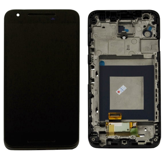For LG Nexus 5X LCD Screen and Digitizer Assembly with Front Housing Replacement - Black