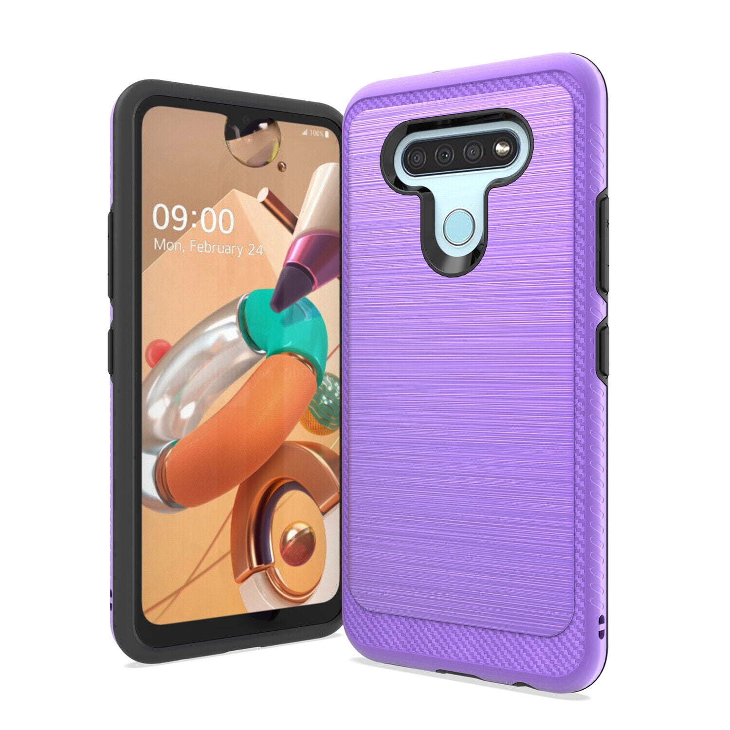 Custodia In Gel Tpu Per Lg K41s / Lg K51s Design Caffè Disegni - Foto 2