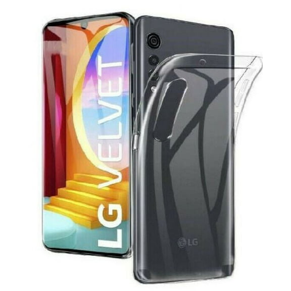For LG Velvet Case, Clear TPU Protective Cover Armor, Shock Adsorption, Drop Protection, Lifetime Protection